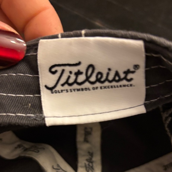 Titleist Charcoal Cap with White Logo - Picture 2 of 9
